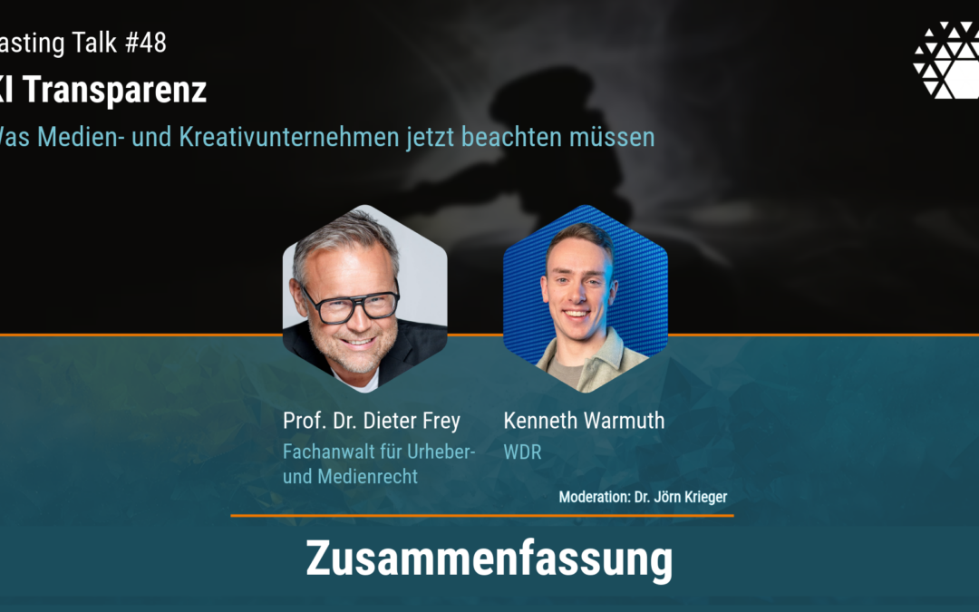 KI-Transparenz: Was Medien- und Kreativunternehmen jetzt beachten müssen